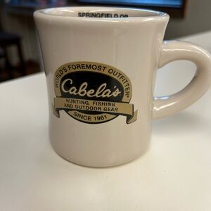 Cabela’s diner mug, cream tone Springfield, Oregon